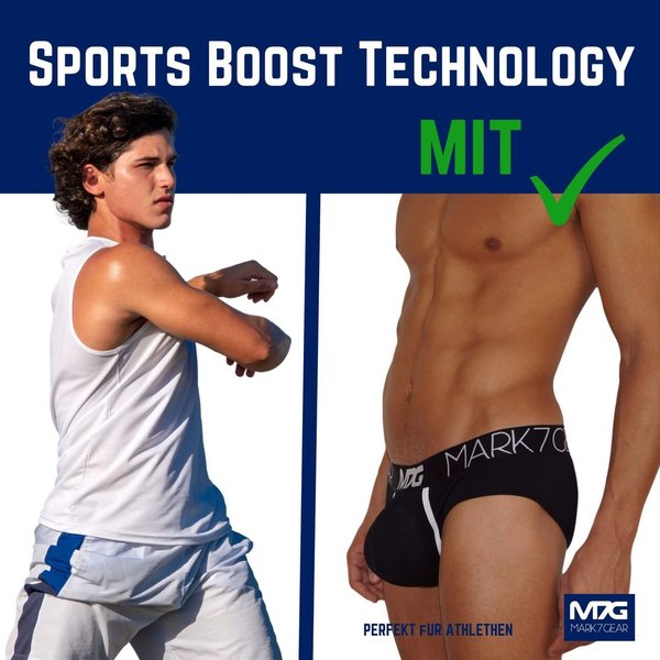 TYRON - black - Brief with SPORTS BOOST TECHNOLOGY