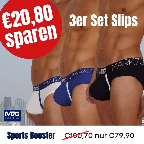 TRIPLE PACK BRIEF (Slip) - with SPORTS BOOST TECHNOLOGY