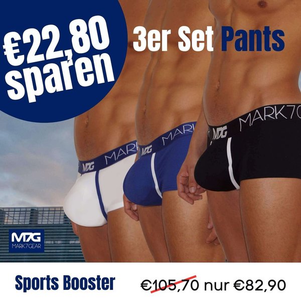 Triple Pack Trunks (Pants) - with SPORTS BOOST TECHNOLOGY
