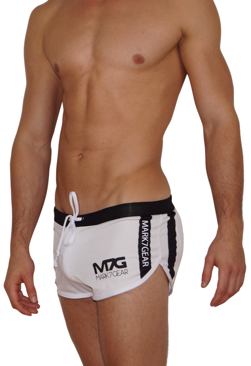 GYM & SWIM - white - sport shorts with jockstrap