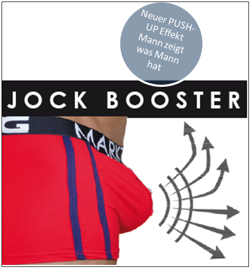 3 Pack Kelson Pants, BLACK-RED-PINK (Color Set 1), mit JOCK BOOSTER (PUSH-UP EFFEKT)
